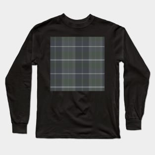 Grunge Aesthetic Arable 2 Hand Drawn Textured Plaid Pattern Long Sleeve T-Shirt